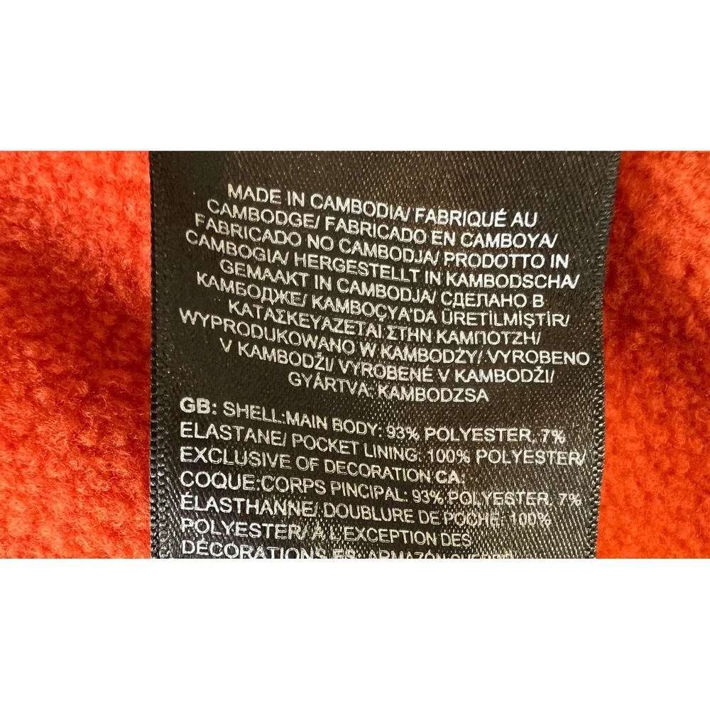 The North Face Men's L Crest Full Zip Fleece Jacket Burnt Orange Cozy Outdoors